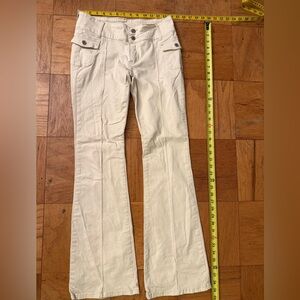 John Galt Cream Agatha Low Rise Pants - Small